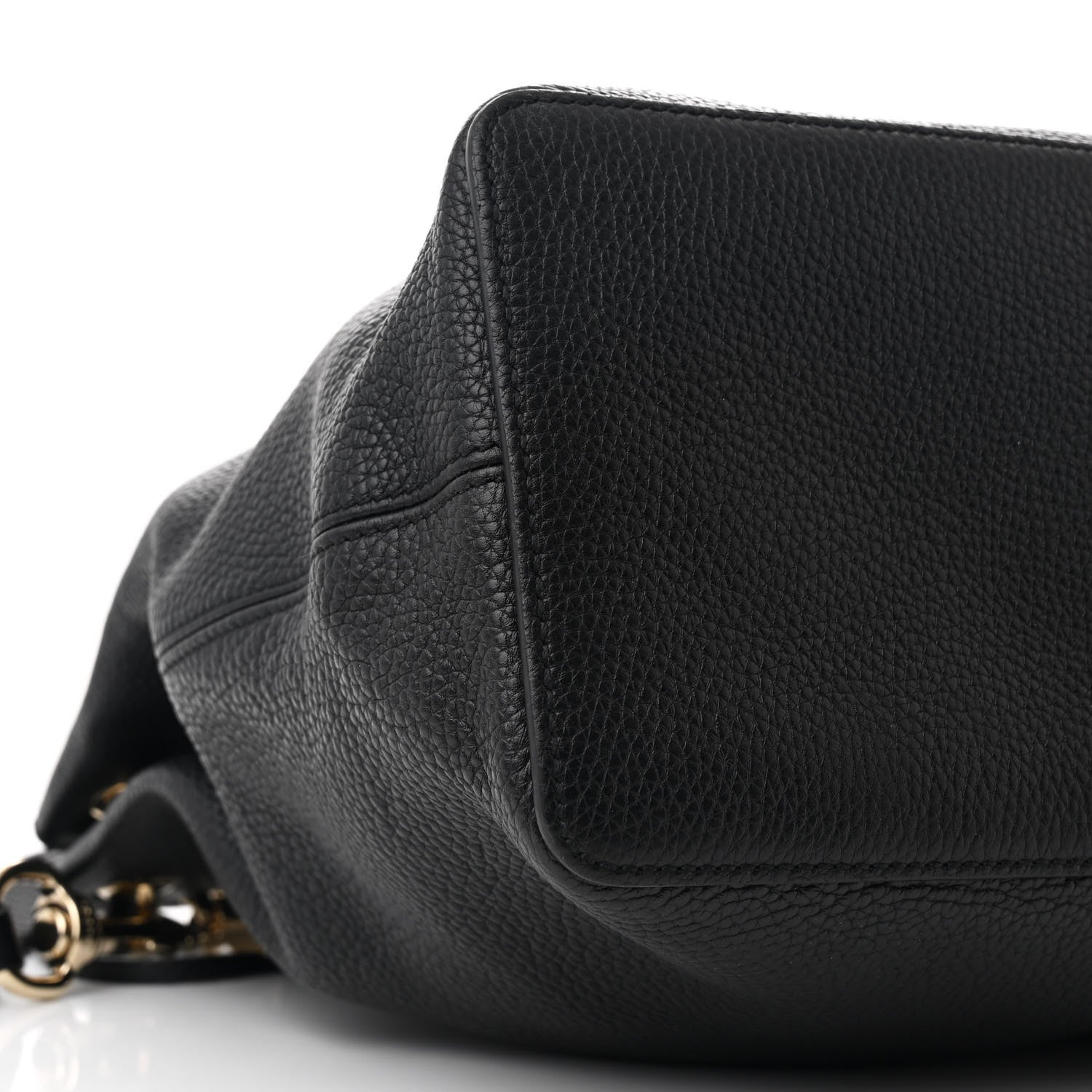 Gucci Pebbled Calfskin Large Soho Hobo Black 9 of 10