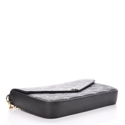 Louis Vuitton Empreinte Pochette Felicie Chain Wallet Black 5 of 12
