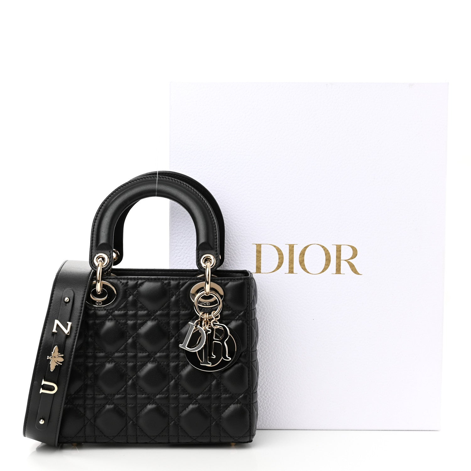 Christian Dior Lambskin Cannage Small My ABCDior Lady Dior Black 11 of 11