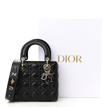 Christian Dior Lambskin Cannage Small My ABCDior Lady Dior Black 11 of 11