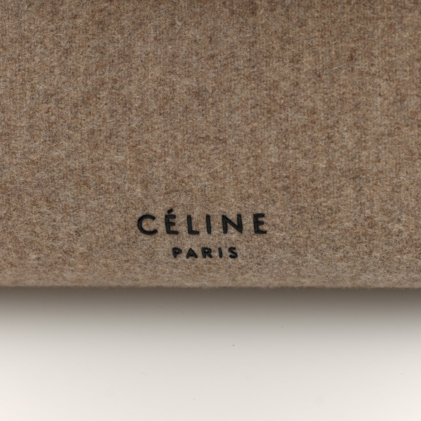 Felt Smooth Calfskin Mini Belt Bag Beige