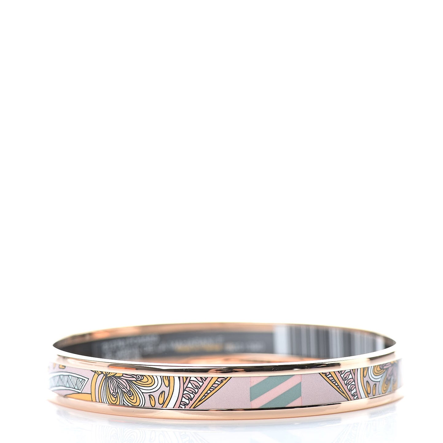 Enamel Printed Le Jardin De La Maharani Narrow Bracelet 65 Rose Candeur