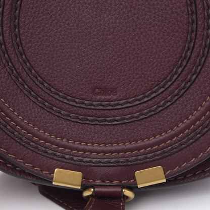 Chloe Calfskin Mini Marcie Round Crossbody Bag Dark Velvet 9 of 9