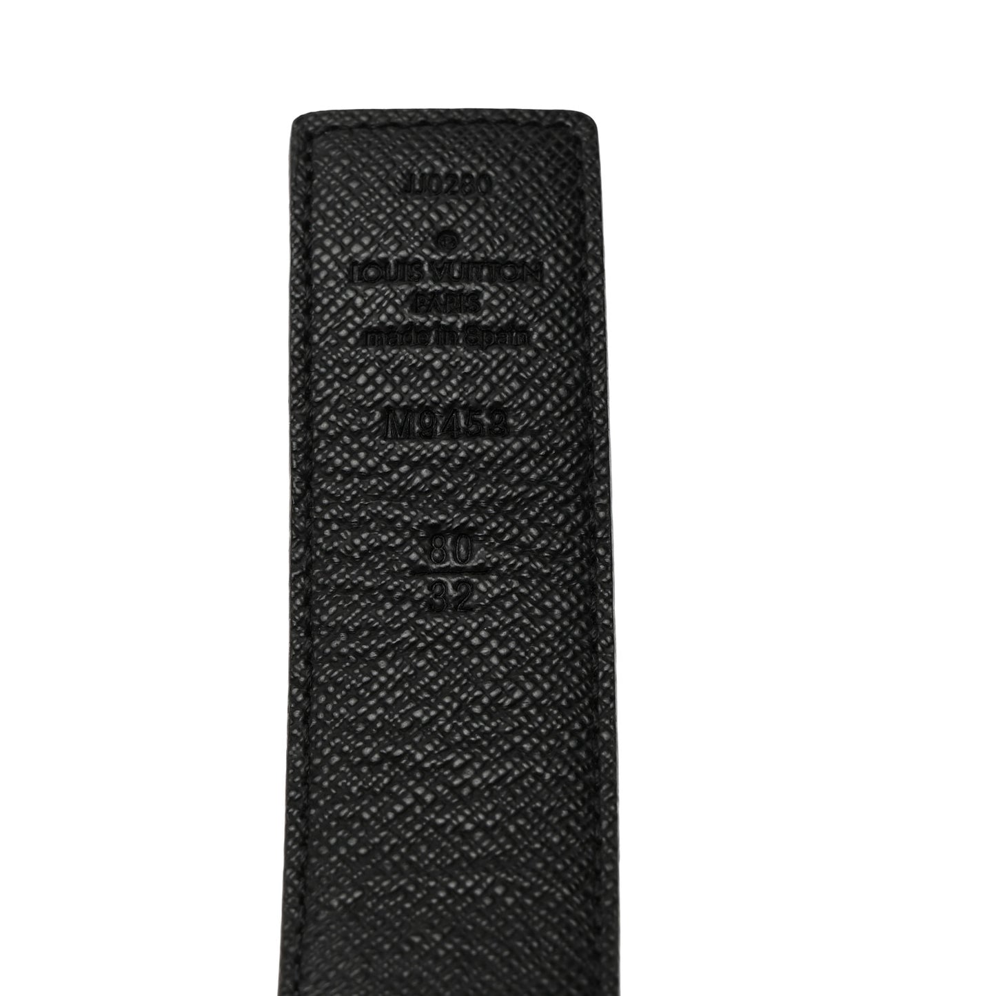 Calfskin Monogram 40mm LV Initiales Reversible Belt 80 32 Black