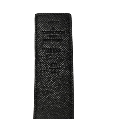 Louis Vuitton Calfskin Monogram 40mm LV Initiales Reversible Belt 80 32 Black 5 of 8