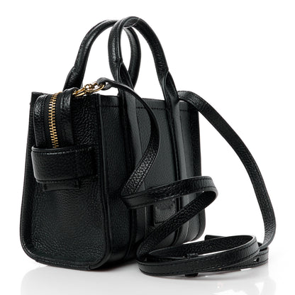 Marc Jacobs Grained Calfskin Micro The Tote Bag Black 3 of 11