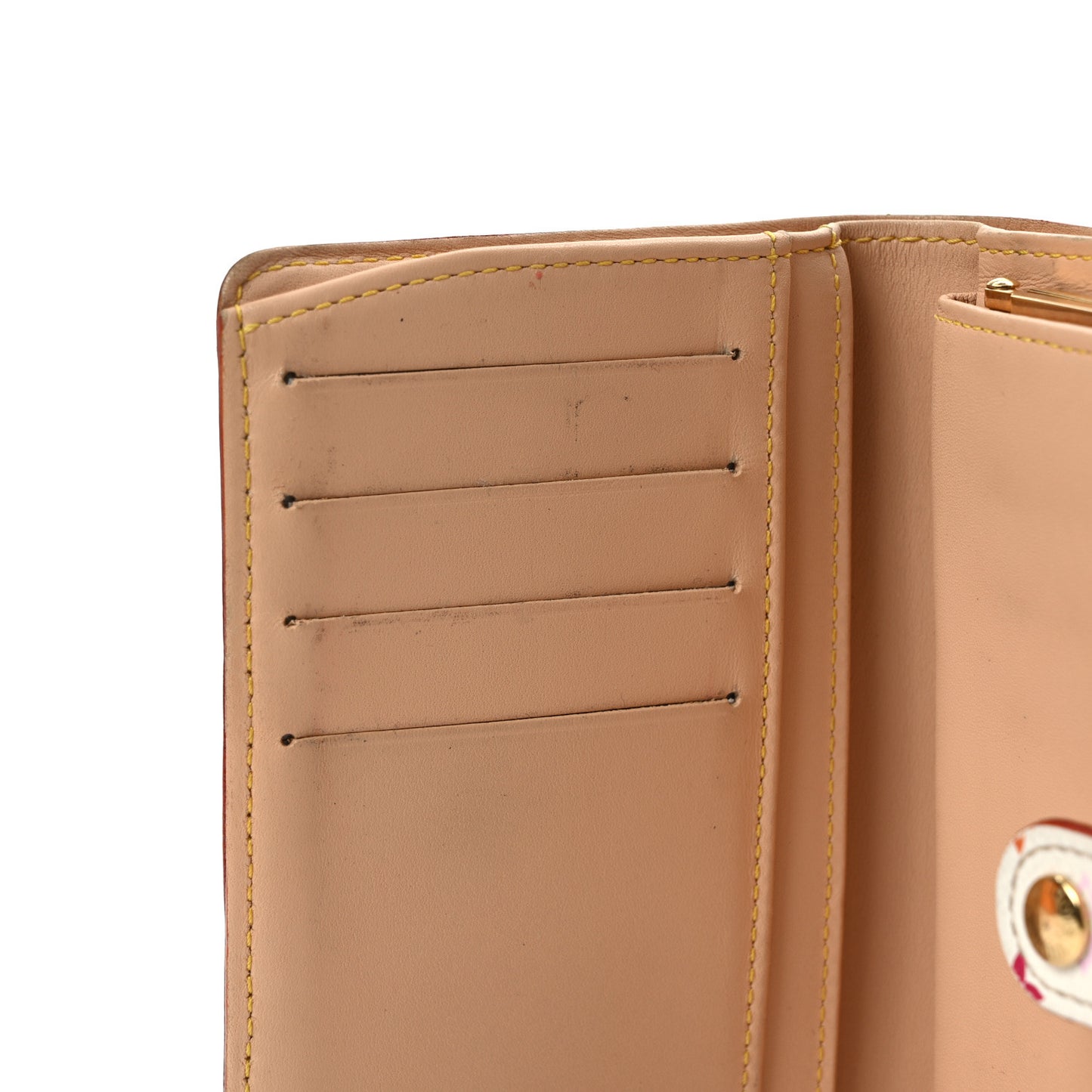 Monogram Multicolor French Purse Wallet White