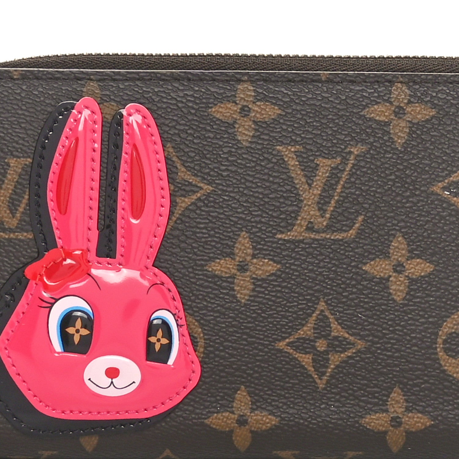 Louis Vuitton LV X SY Monogram Rabbit Zippy Wallet Pink 1617744