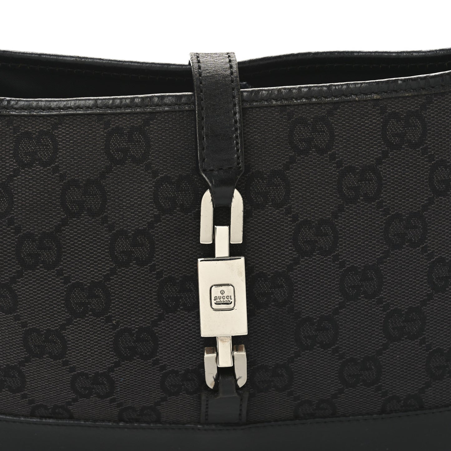 Monogram Jackie O Chain Hobo Black