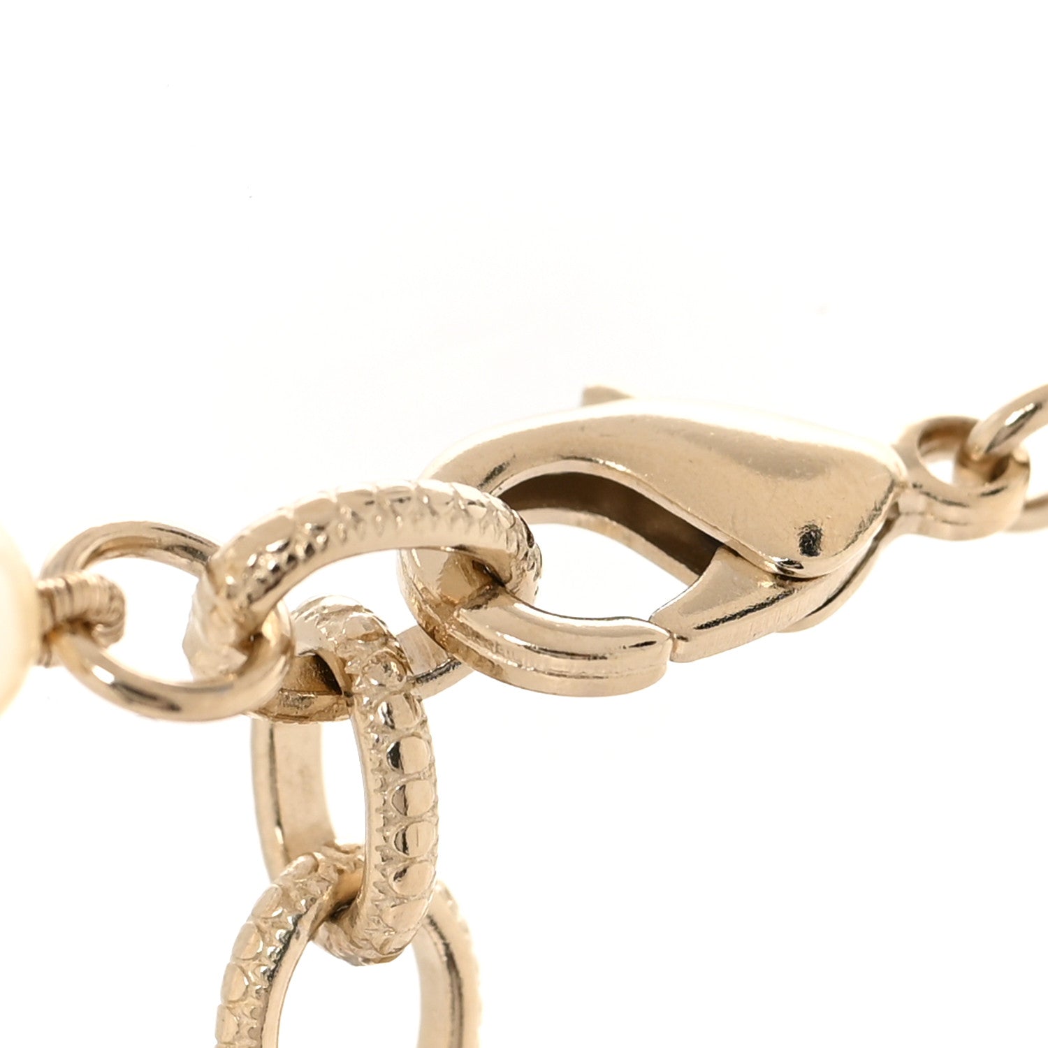 Chanel Pearl CC 100th Anniversary Necklace Light Gold 4 of 5