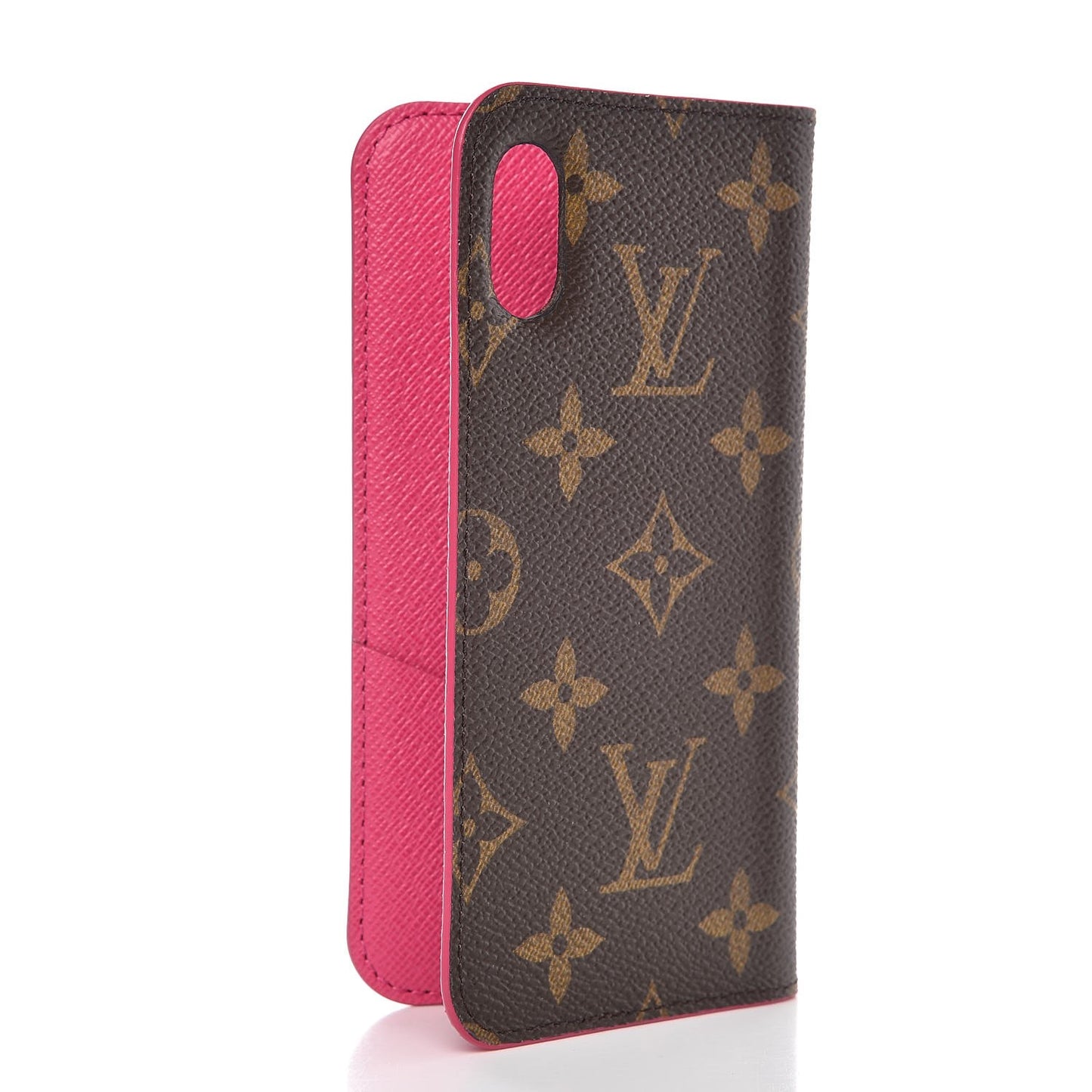 Monogram iPhone X Folio Case Rose Pop