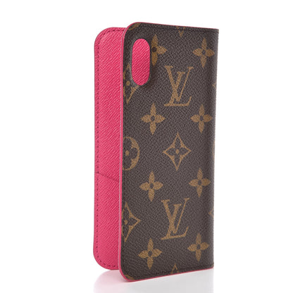 Louis Vuitton Monogram iPhone X Folio Case Rose Pop 3 of 6