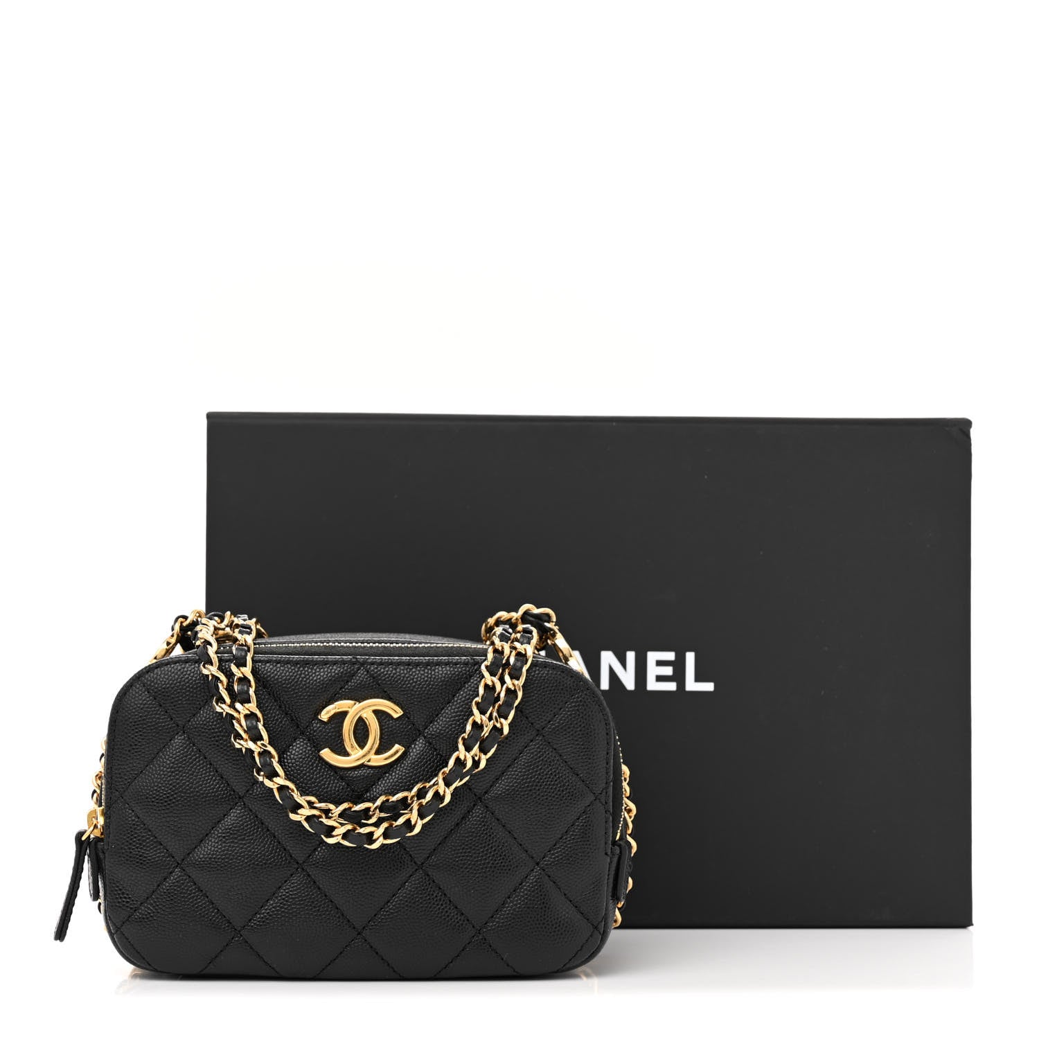 Chanel Caviar Quilted Mini CC You Camera Case Black 11 of 11