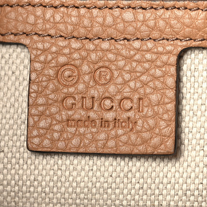 Gucci Pebbled Calfskin Medium Soho Chain Shoulder Bag Camelia 6 of 10