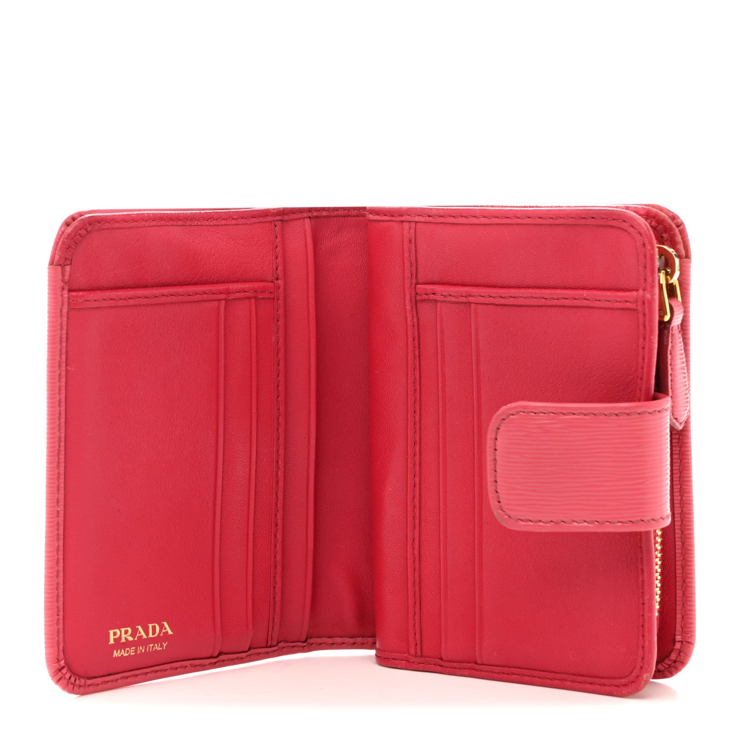 【ボーナス特価】prada villete move  （Peonia） Prada Vitello Move Metal Compact Wallet Peonia 1863577 – FASHIONPHILE