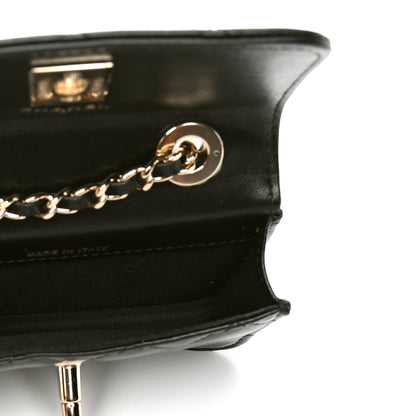 Chanel Lambskin Quilted Trendy CC Card Holder On Chain Black 4 of 4
