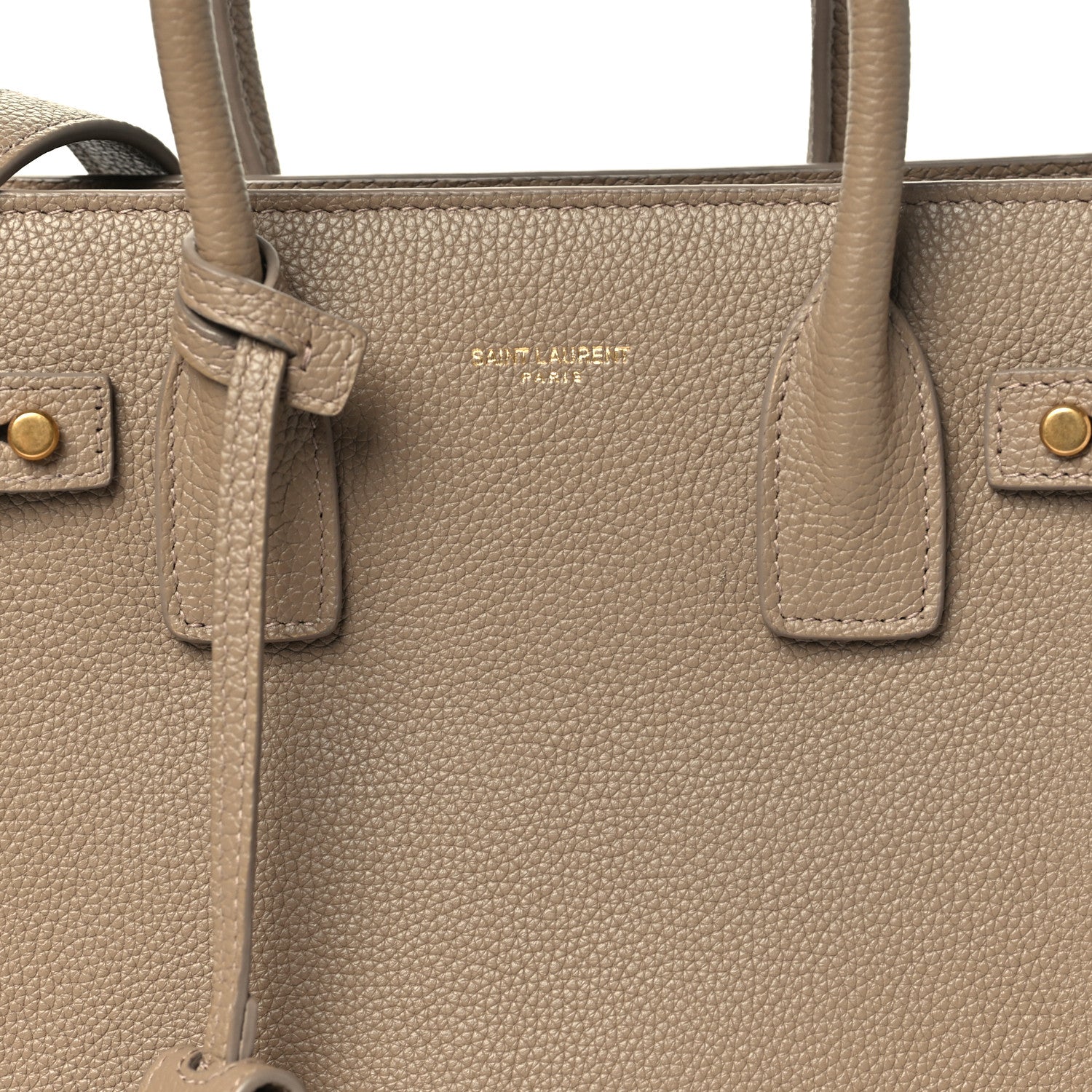 Saint Laurent Grained Calfskin Baby Sac De Jour Souple Dark Beige 7 of 11