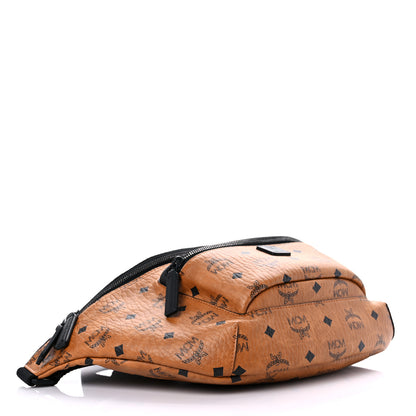 MCM Visetos Medium Belt Bag Cognac Black 4 of 8