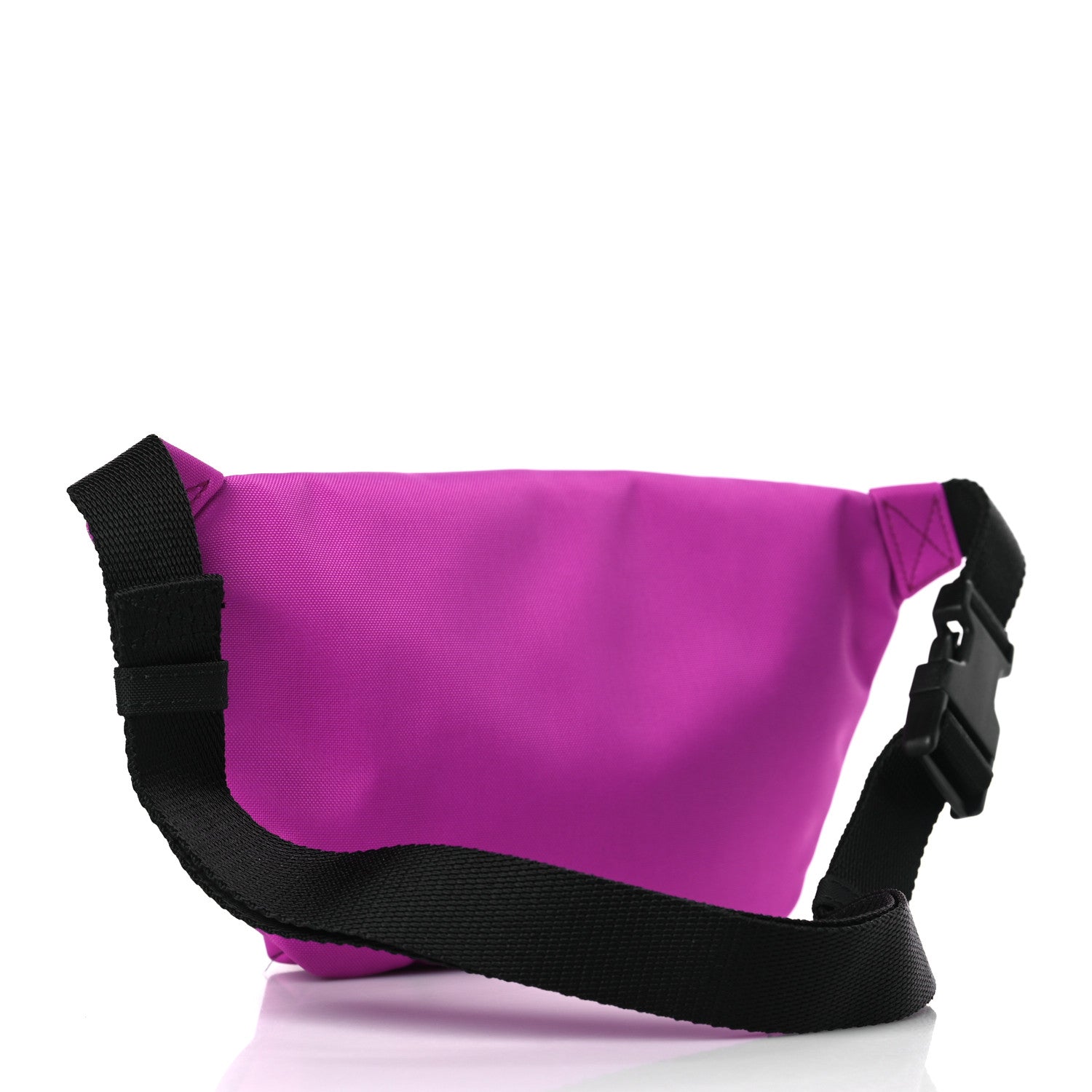 Balenciaga Sport Nylon Logo Embroidered Small Wheel Beltpack Fuchsia Black 3 of 8