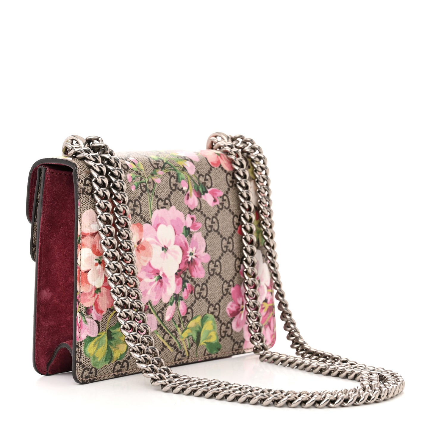 GG Supreme Monogram Blooms Mini Dionysus Shoulder Bag Beige Multicolor Dry Rose