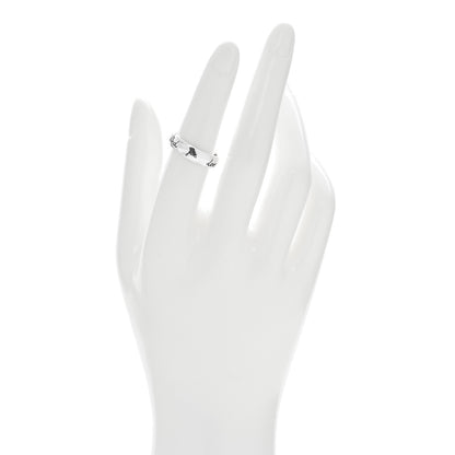 Gucci Sterling Silver Blind for Love Band Ring 53 6.25 2 of 4