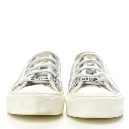 Christian Dior Canvas Oblique Walk'N'Dior Low Top Sneakers 36 Grey Stone 2 of 10