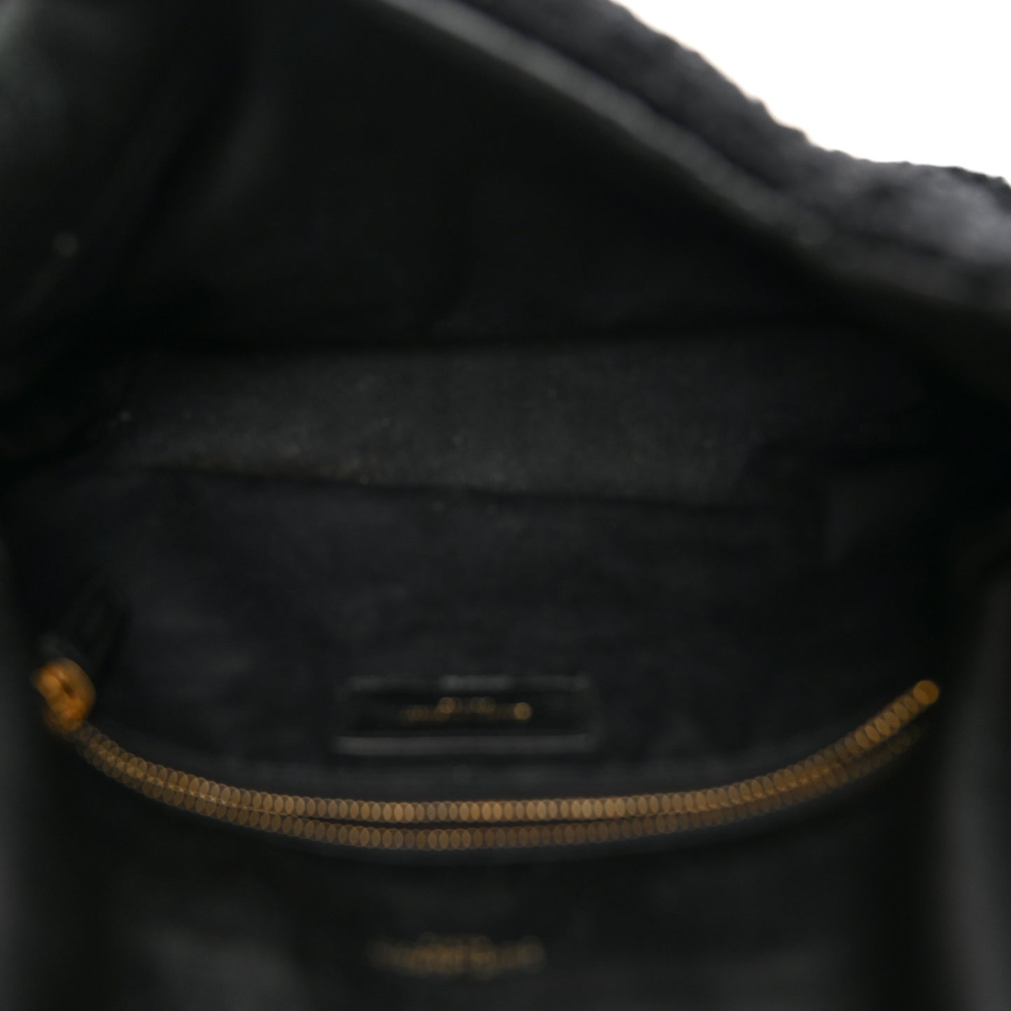 Boucle Tweed Quilted Small Loulou Puffer Monogram Chain Satchel Black