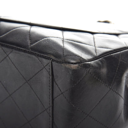 Chanel Lambskin Quilted XL Jumbo Single Flap Black 14 of 16
