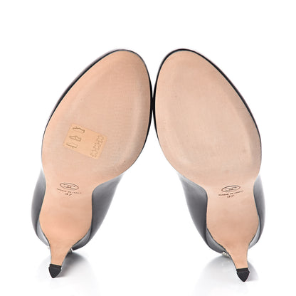 Chanel Lambskin Crystal CC Pumps 37 Black 5 of 7