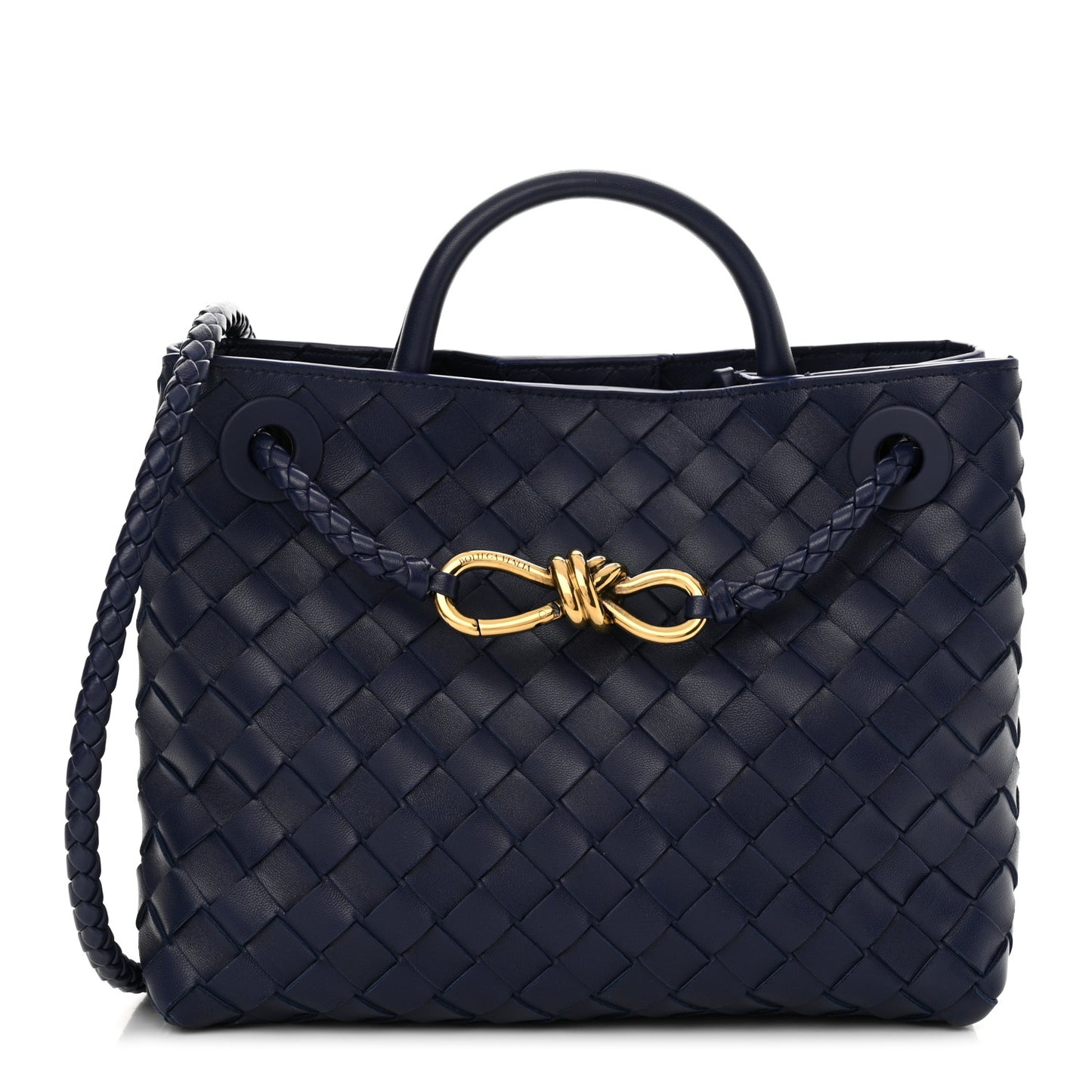 Nappa Intrecciato Small Andiamo Shoulder Bag Duke