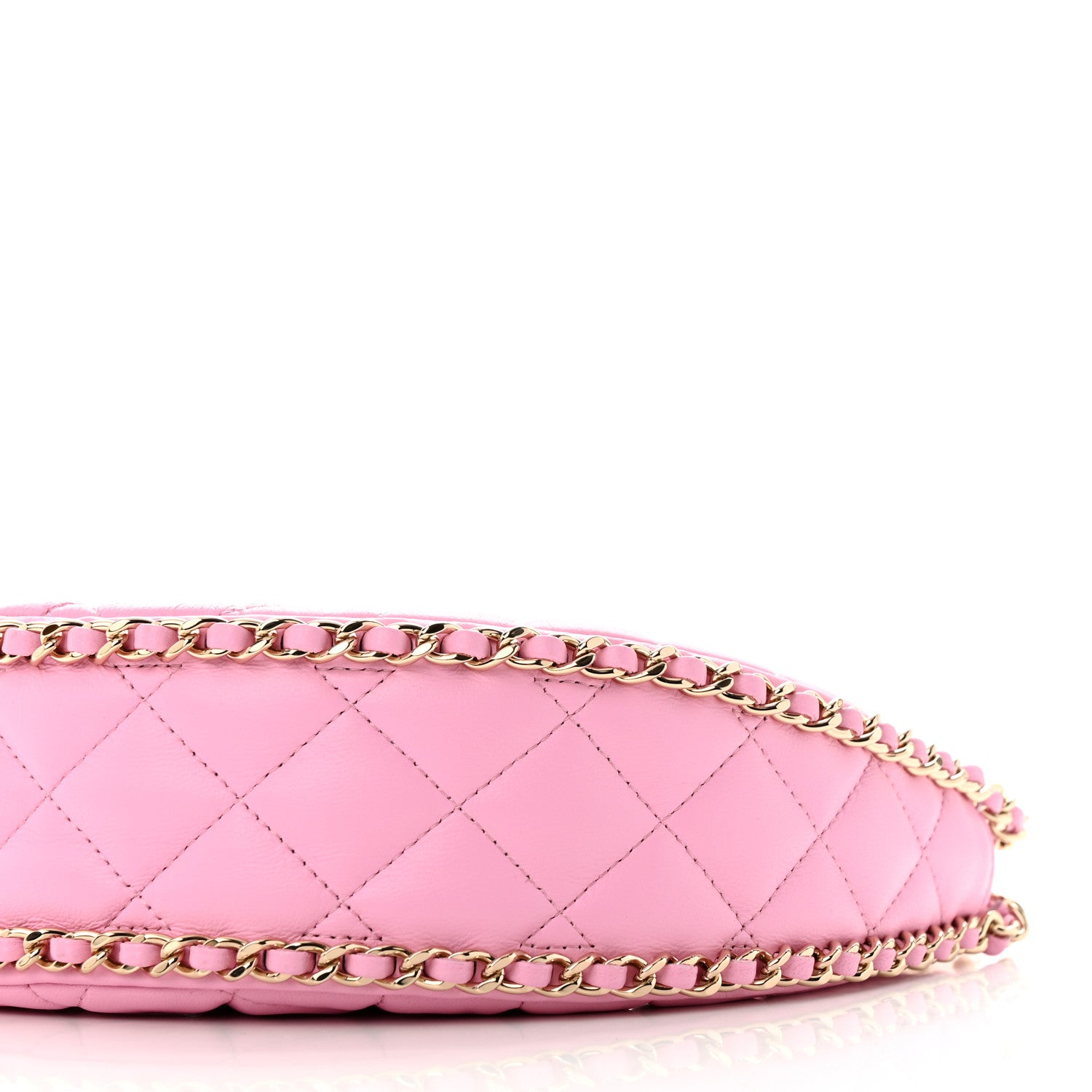 Chanel Lambskin Quilted Small Hobo Bag Pink 10 of 10