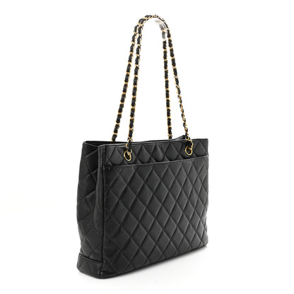 Chanel Caviar Quilted Shopping Tote Black 3 of 15