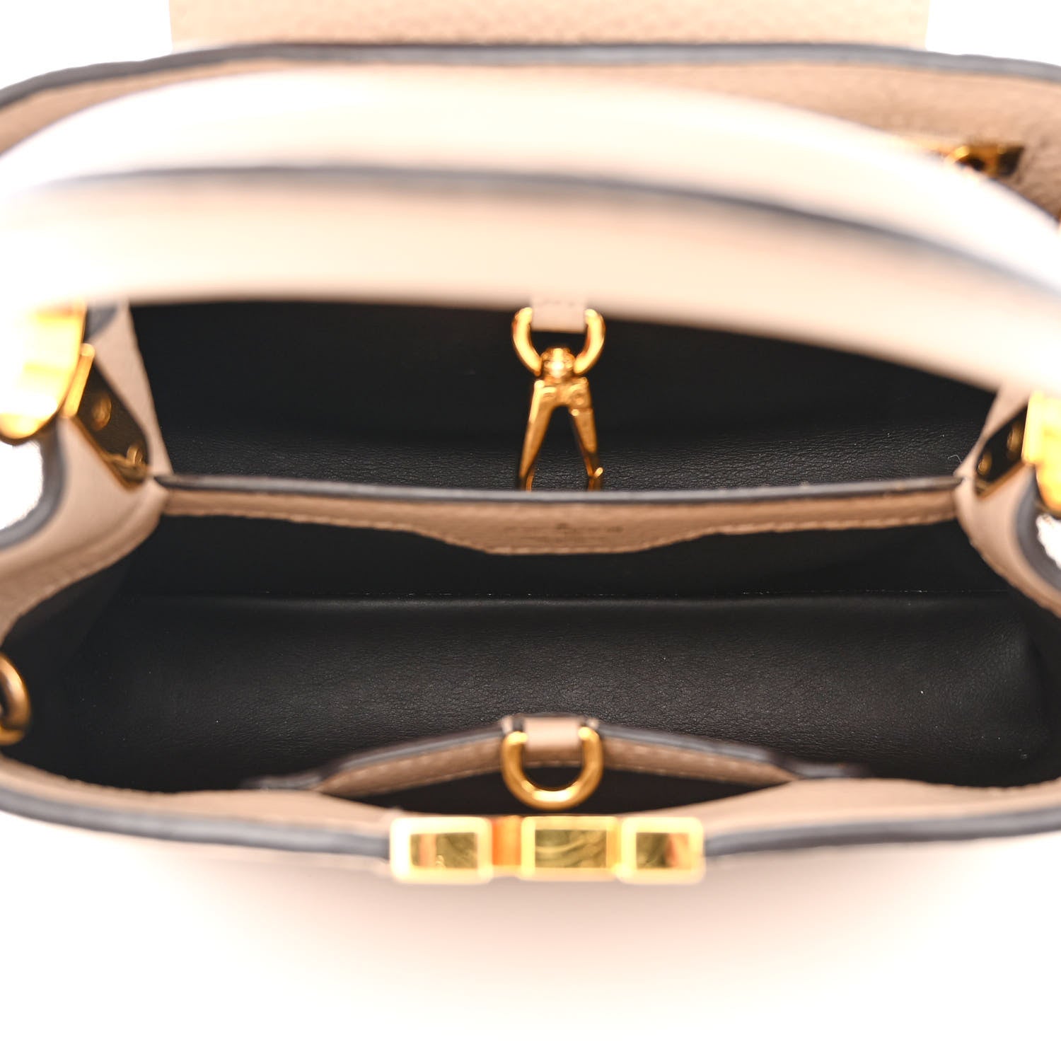 Louis Vuitton Taurillon Capucines BB Galet 5 of 9