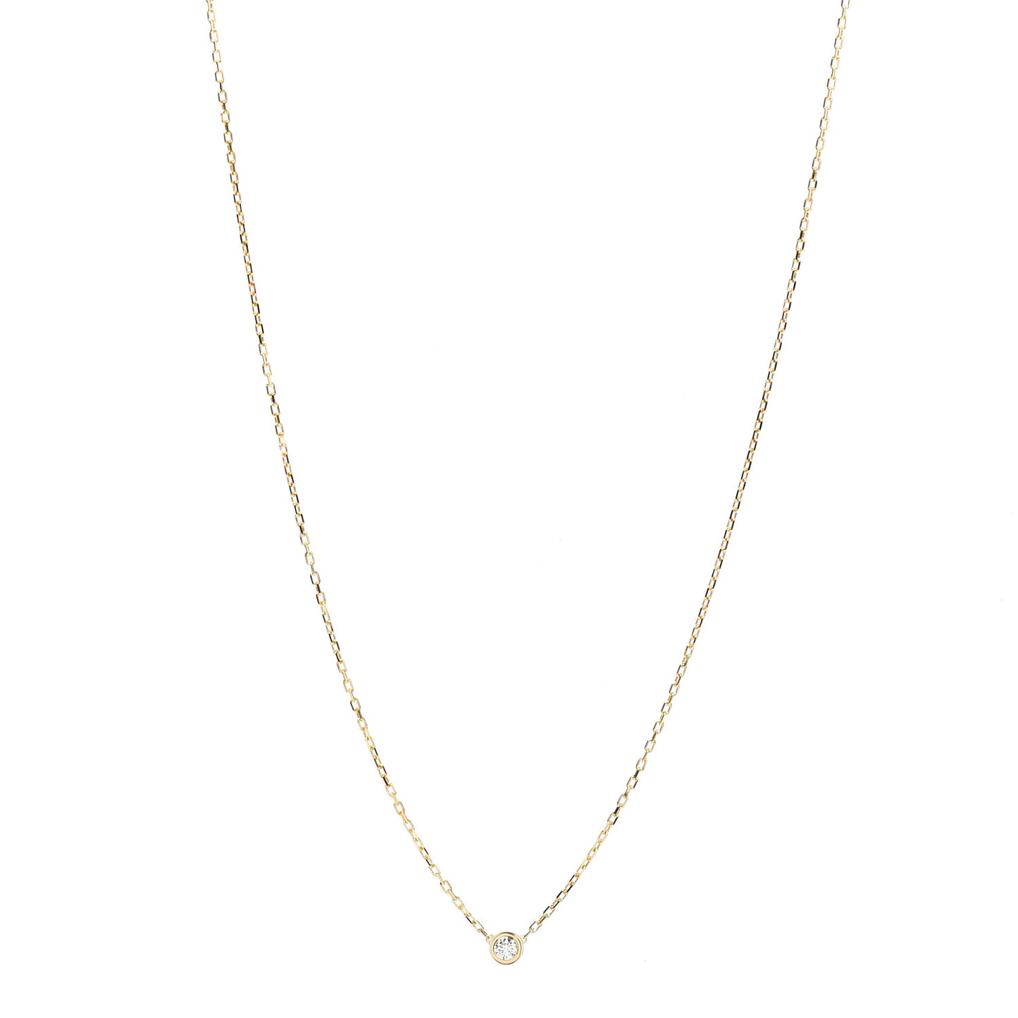 18K Yellow Gold Diamond SM D'Amour Pendant Necklace