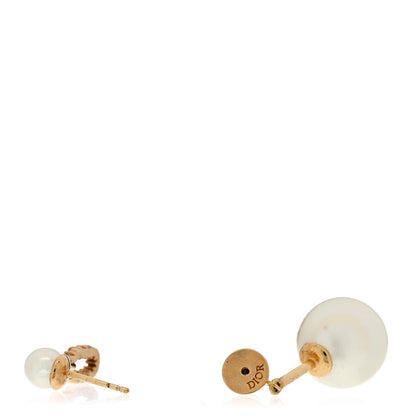 Christian Dior Crystal Pearl My ABCDior O Tribale Earring Gold 3 of 4