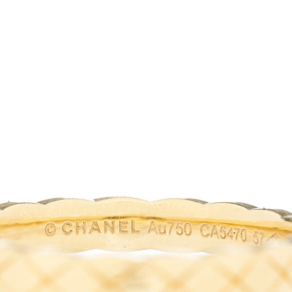 Chanel 18K Yellow Gold Mini Coco Crush Ring 57 8 4 of 6