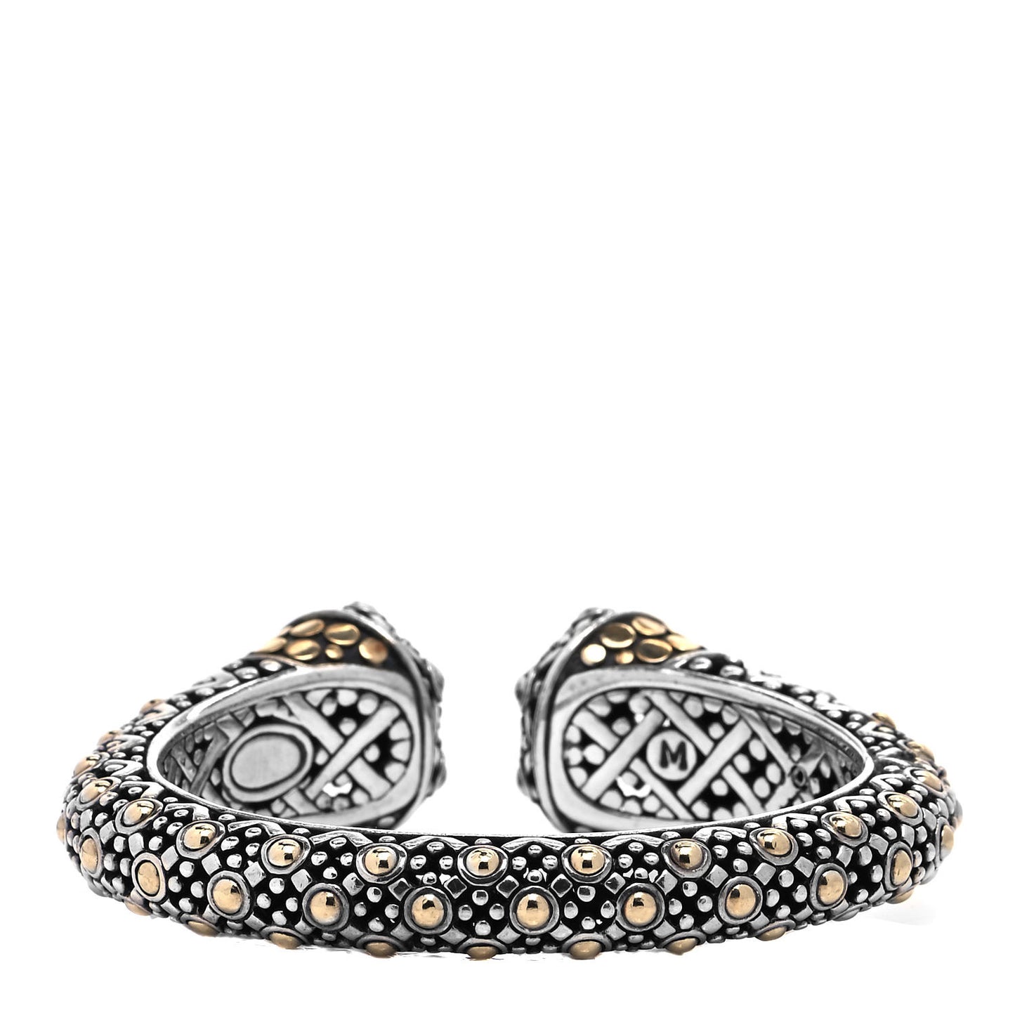 Sterling Silver 18K Yellow Gold Jaisalmer Dot Cuff Bracelet
