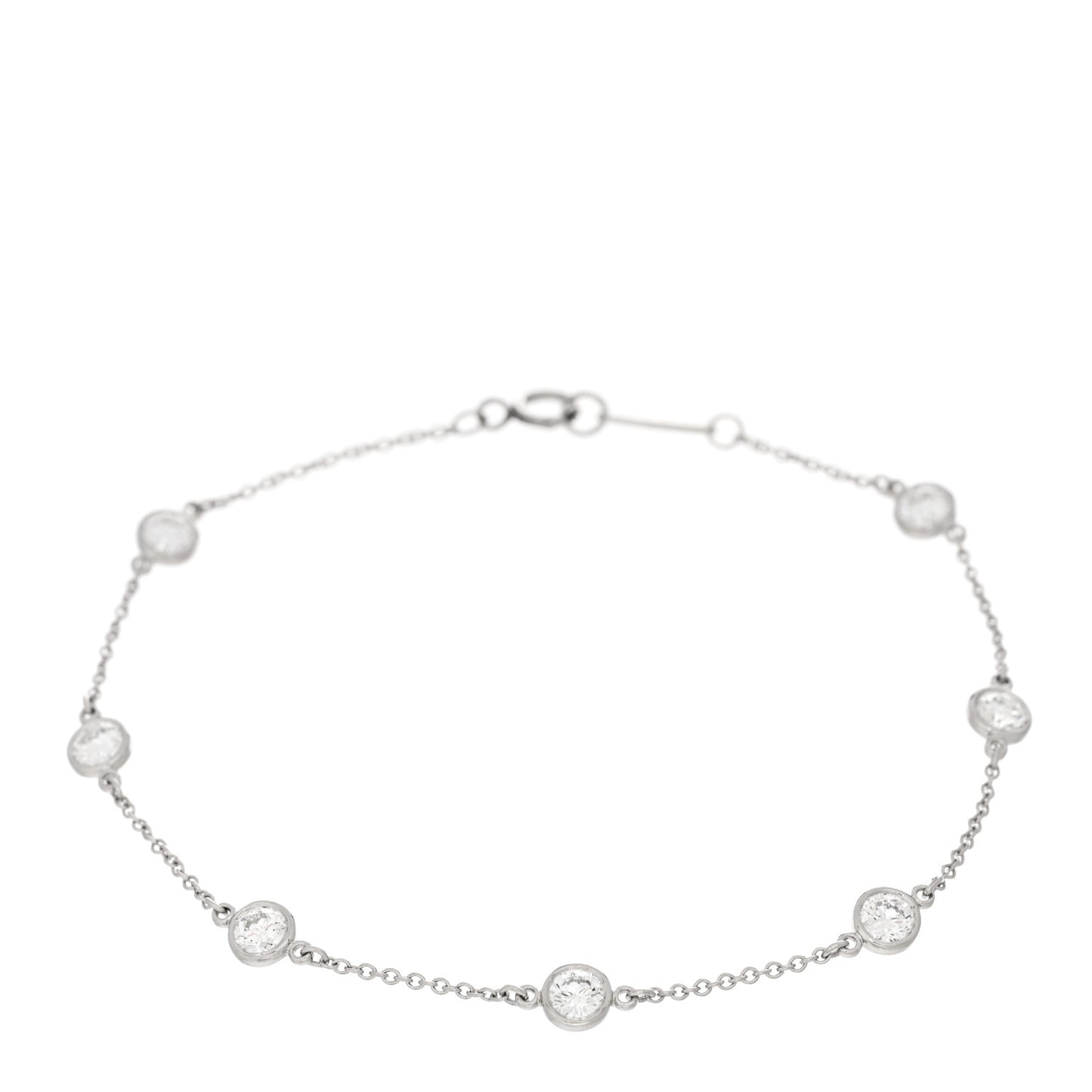 Platinum Diamond 1.26ctw Elsa Peretti Diamonds by the Yard Station Bracelet