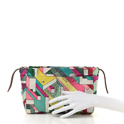 Hermes Silk On A Summer Day Fourbi 25 MM Pouch Tosca Bleu Paon 2 of 10