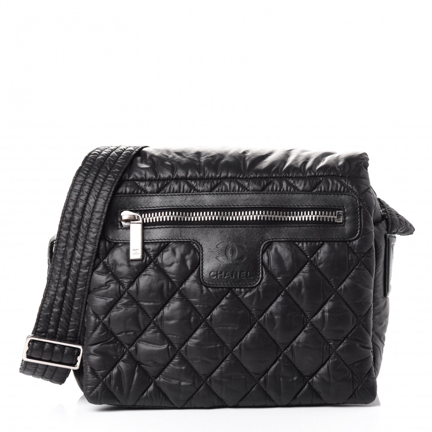 Chanel Nylon Small Coco Cocoon Messenger Bag Black 1 of 5
