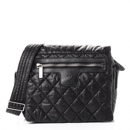 Chanel Nylon Small Coco Cocoon Messenger Bag Black 1 of 5