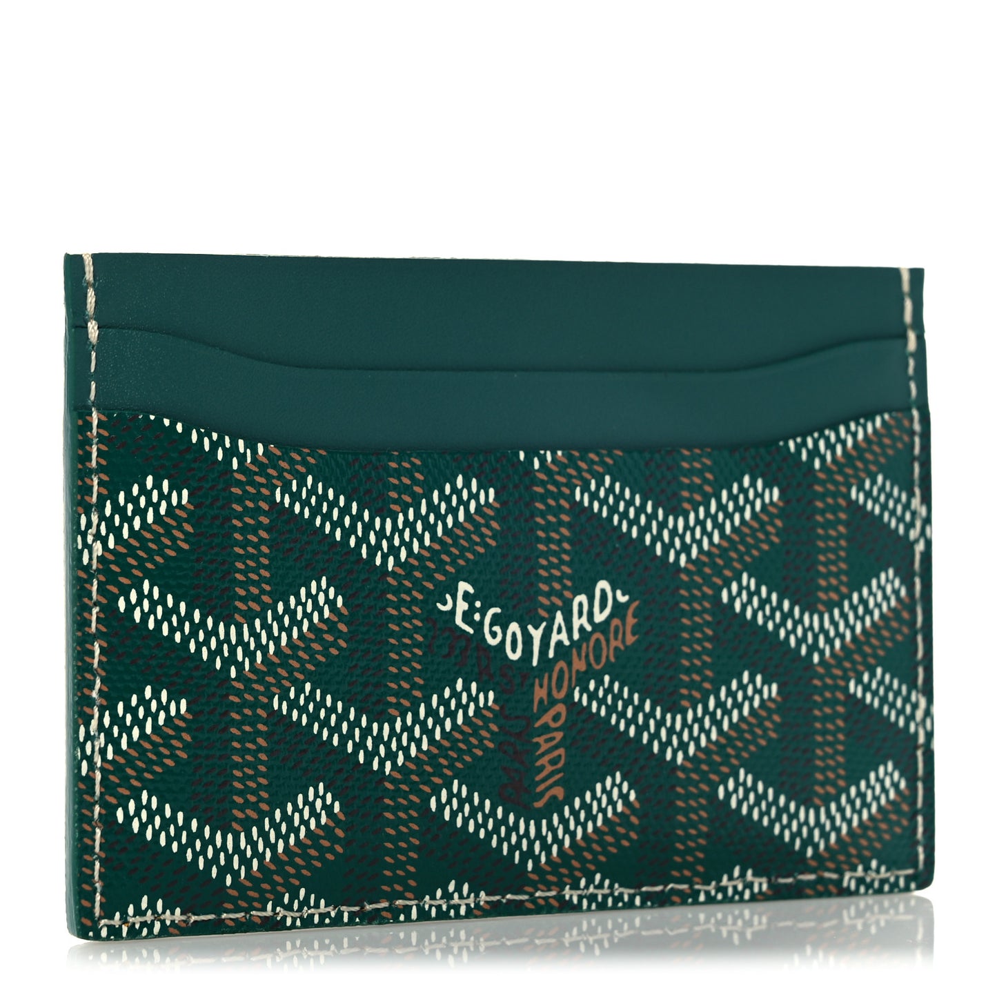 Goyardine Saint Sulpice Card Holder Green