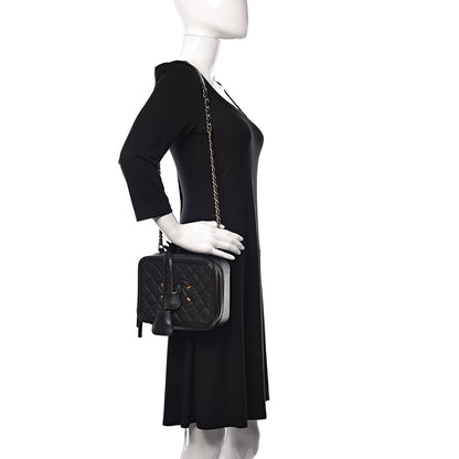 Chanel Caviar Quilted Medium CC Filigree Vanity Case Black 2 of 12
