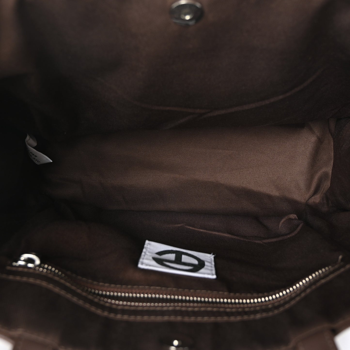 Vegan Leather Medium Shopping Bag Chocolate