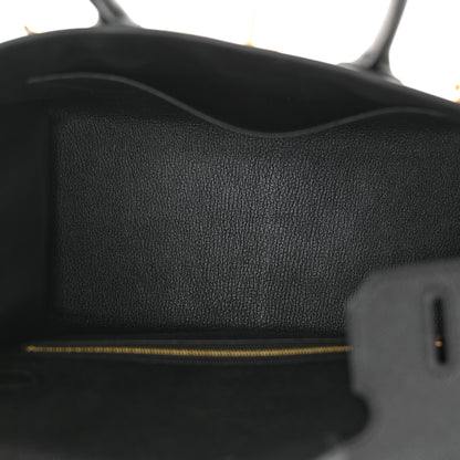 Hermes Madame Calfskin Birkin Sellier 30 Black 5 of 11