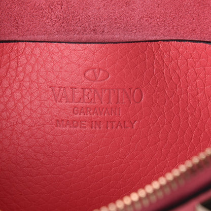 Valentino Garavani Pebbled Calfskin Rockstud Chain Pouch Shoulder Bag Shadow Pink 6 of 9