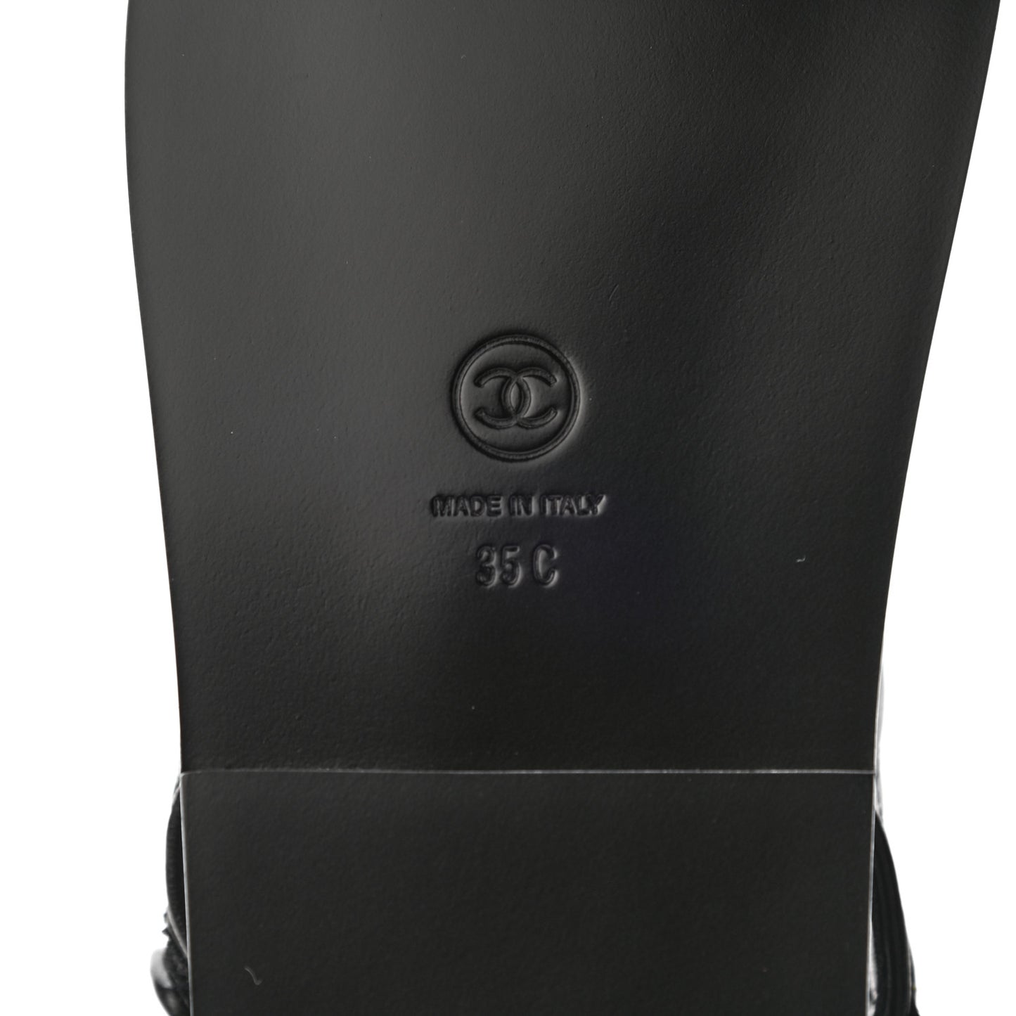 Lambskin Velcro Dad Sandals 35 Black