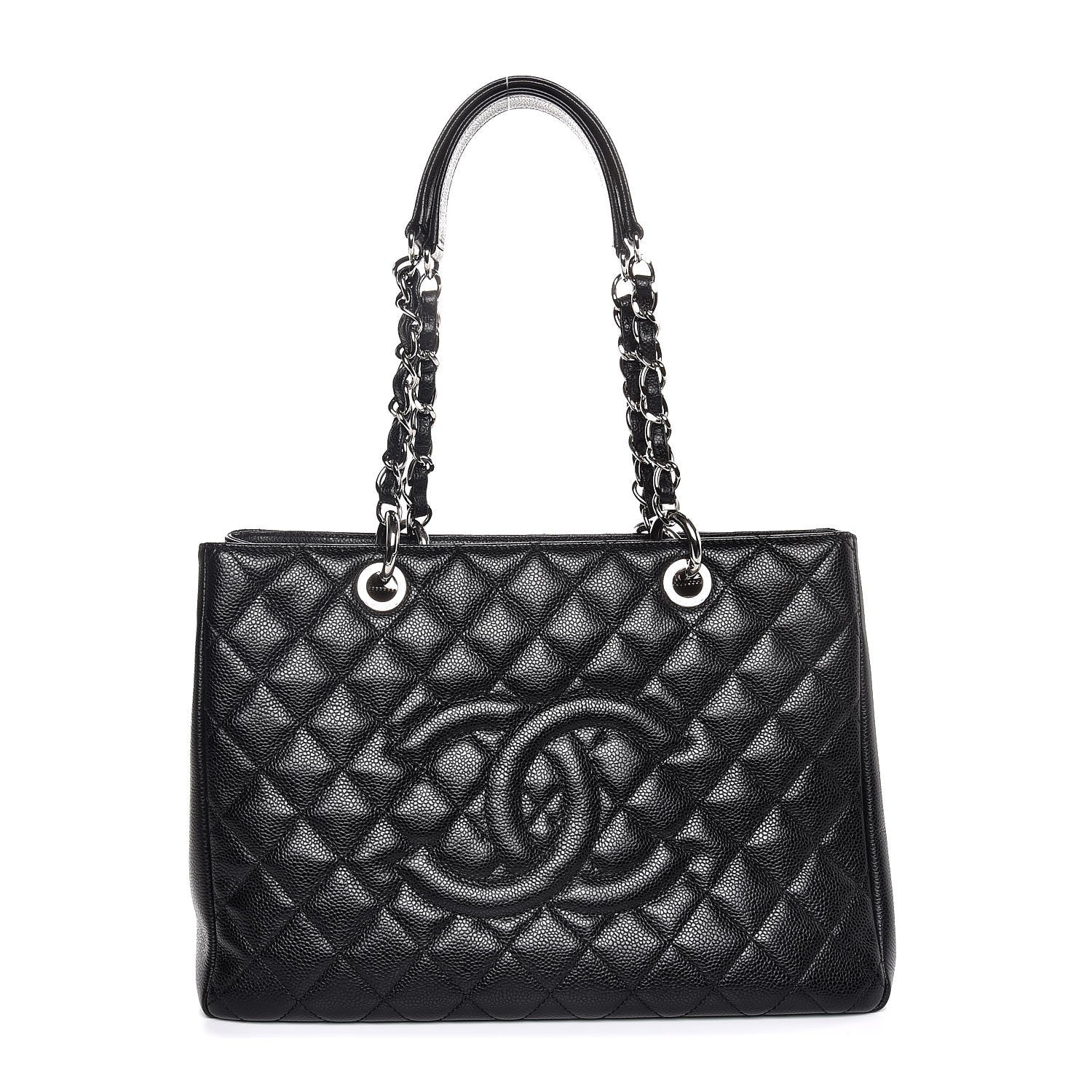 Chanel Caviar Quilted Grand Shopping Tote GST Black 1 of 7