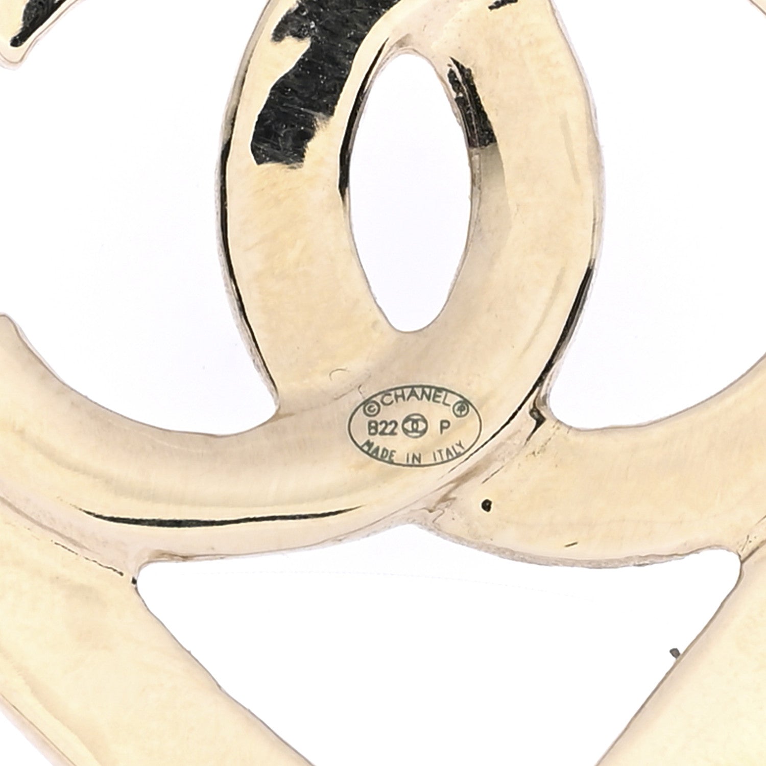 Chanel Resin Mirror Logo Brooch Set Black 9 of 10