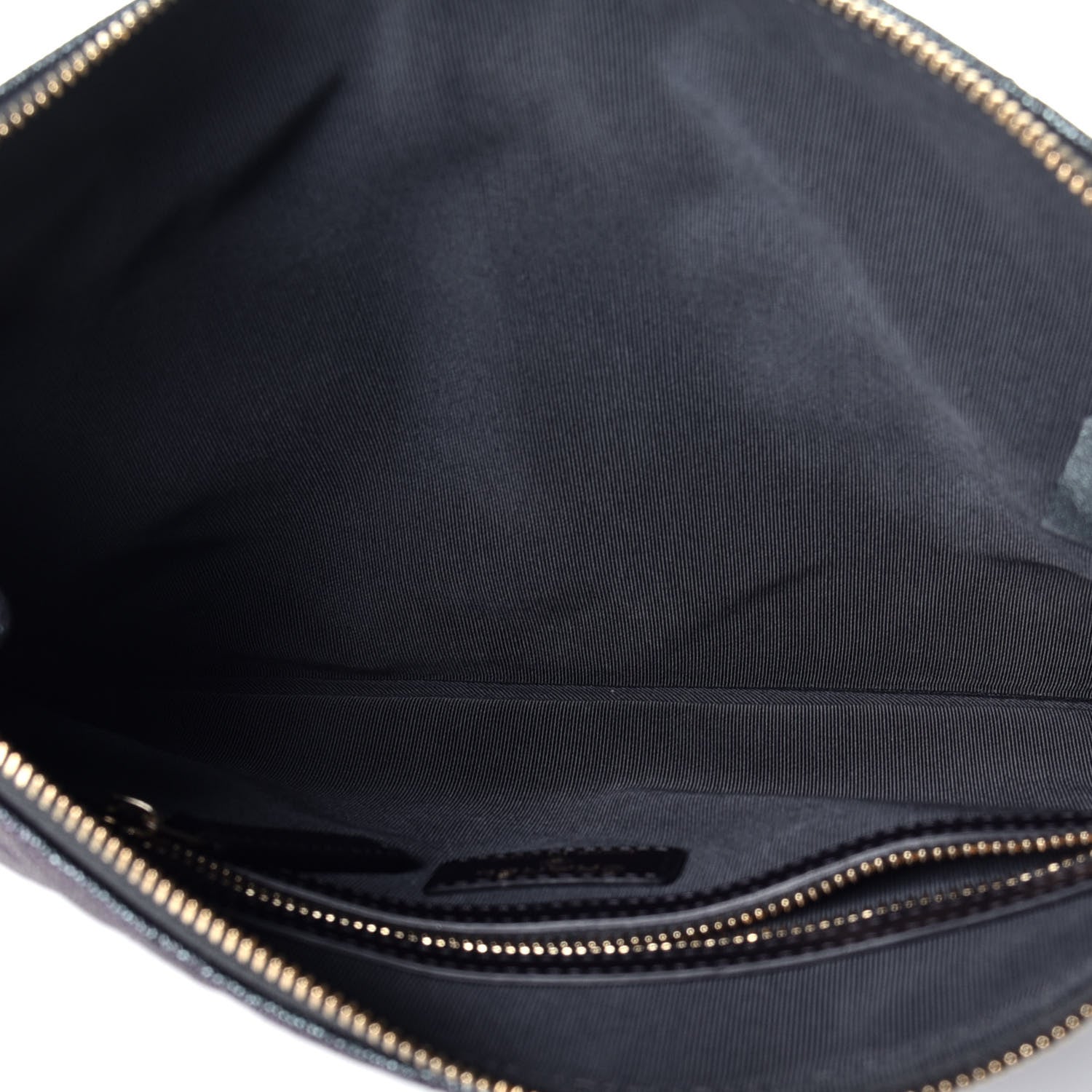 Chanel Iridescent Caviar Medium Night by the C Pouch Clutch Black 5 of 9